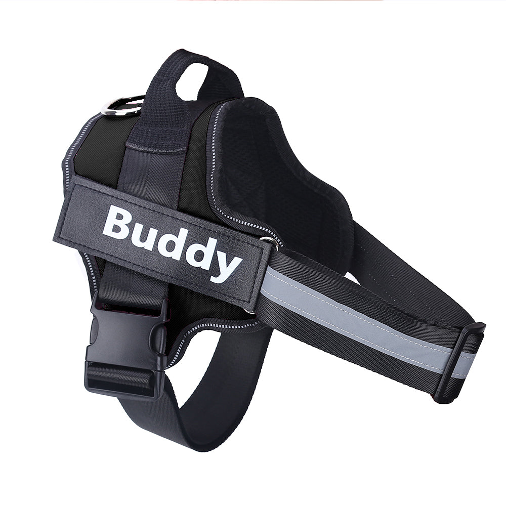 Customizable No-Pull Reflective Dog Walking Harness