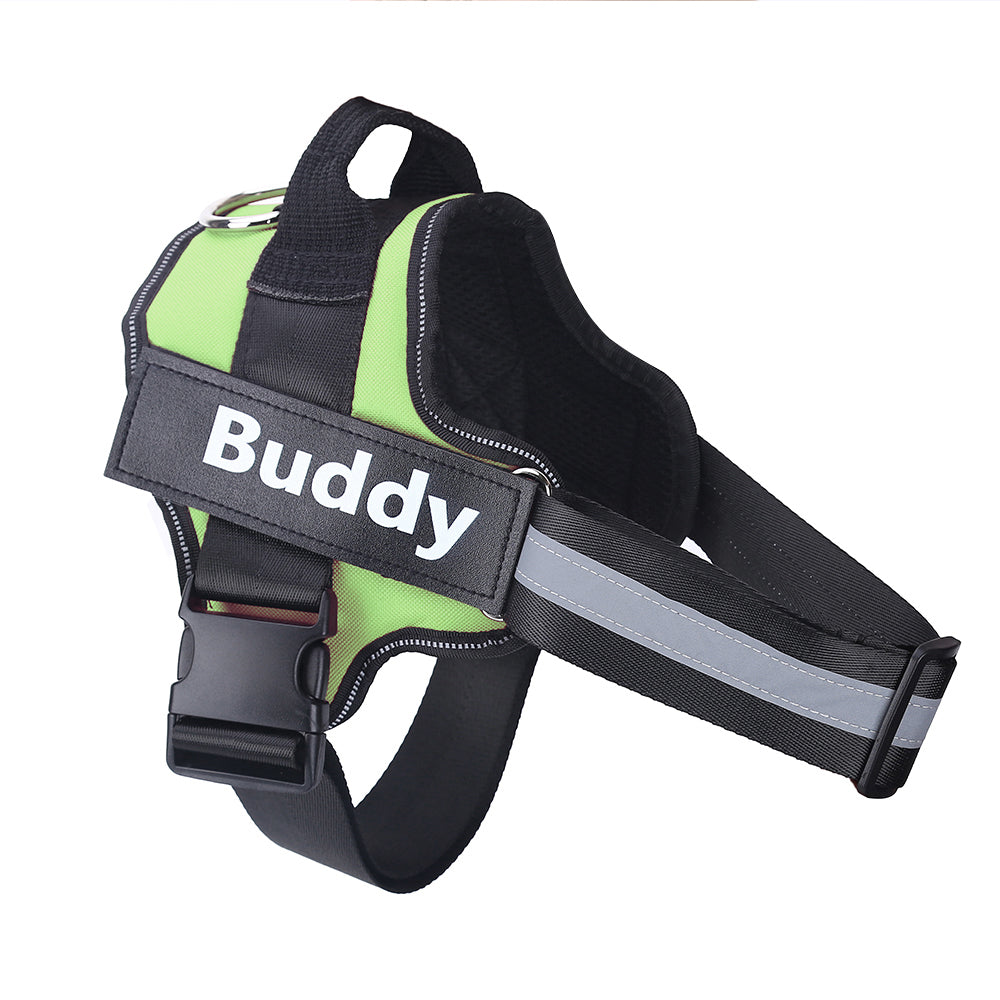 Customizable No-Pull Reflective Dog Walking Harness