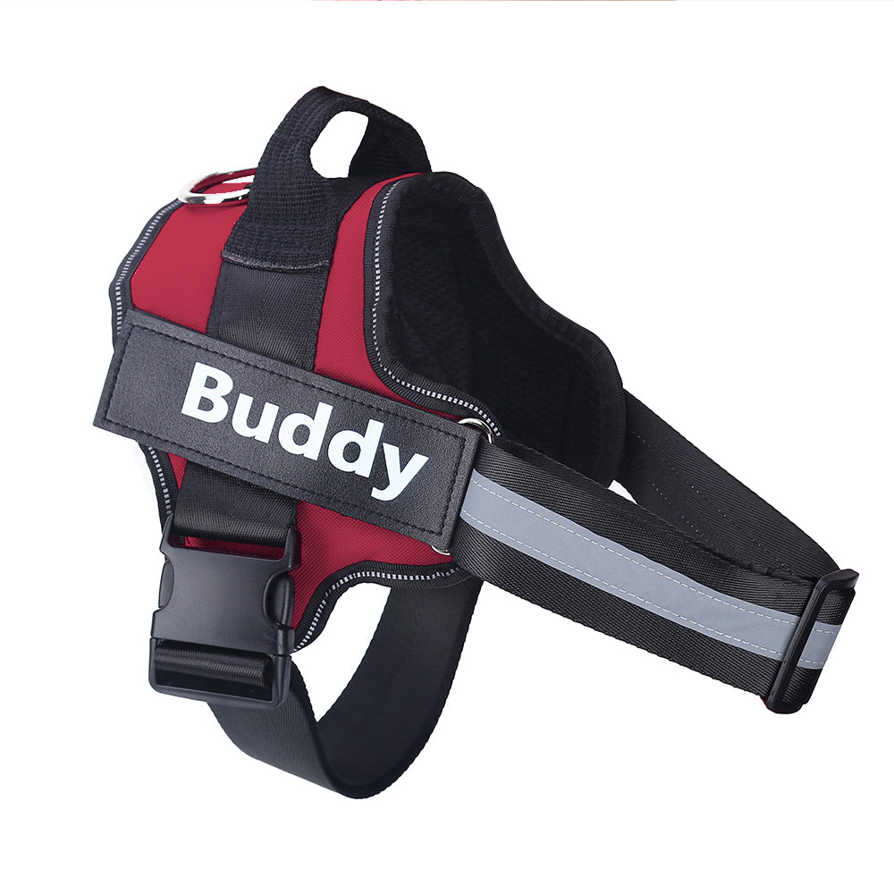 Customizable No-Pull Reflective Dog Walking Harness