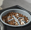 Adjustable Elevated Anti-Choke Slow Feed Dog Bowl